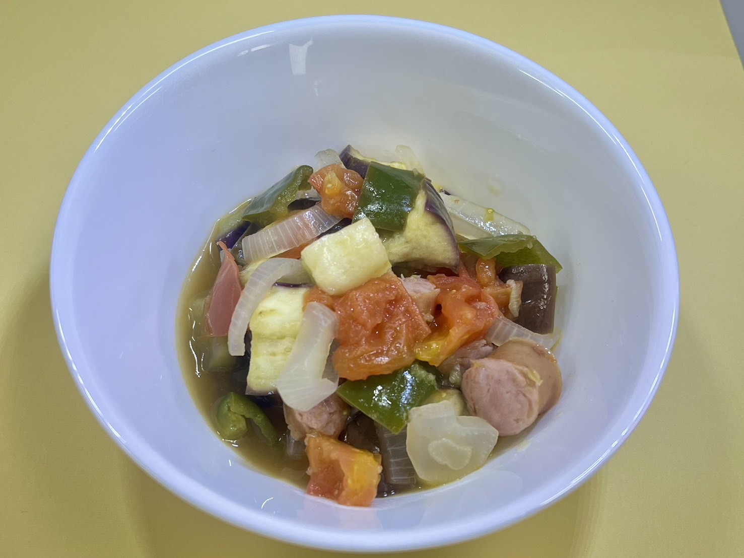 レンチンレシピ　夏野菜のラタトゥイユ